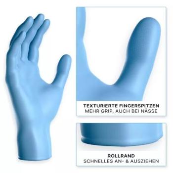 Arnomed Nitrilhandschuhe blau, 200 Stück